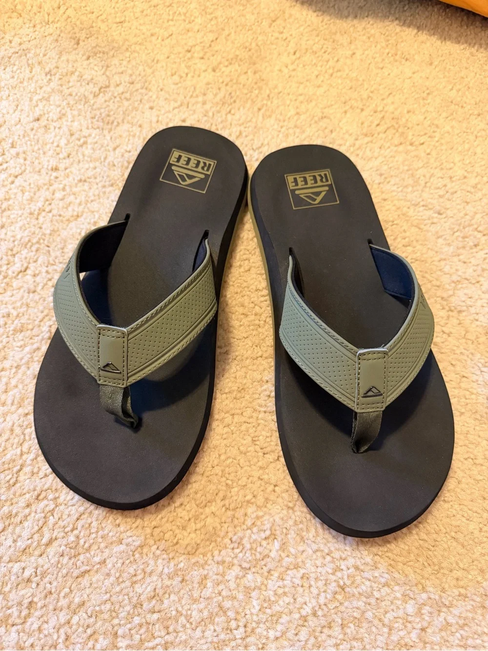 Reef Olive Green and Black Men's Sandals